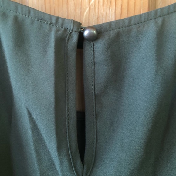 Army Green LANE BRYANT Blouse sz 26 - Picture 3 of 7